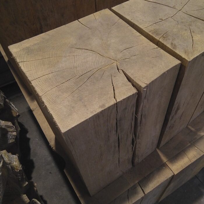 Dado de roble macizo rustico peana de madera pedestal