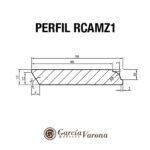 Rodapie de castaño macizo 9 cm de ancho perfil RCAMZ1