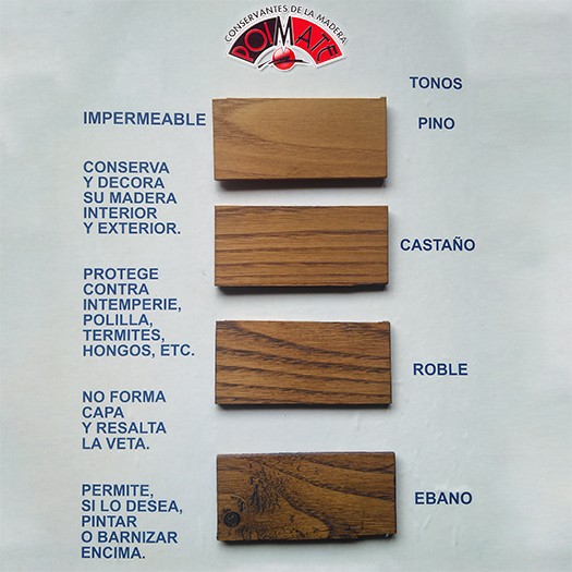 Poimate pino 1 l protector de madera en exteriores e interiores