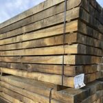 Traviesa de madera de roble macizo ecológica calidad estándar - palet