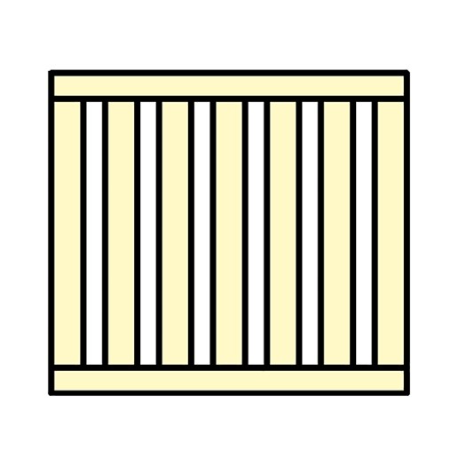 Puerta de madera de la valla Ulm 90x100 cm