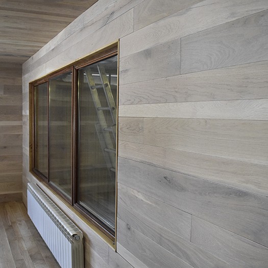 Tarima de roble macizo para cubiertas y paredes calidad rústico- Parquet de madera - oak solid for covering and walls