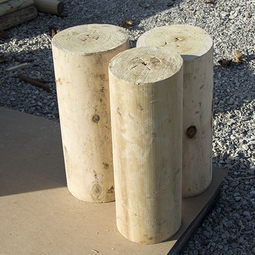 Tronco de madera maciza de 65 a 100 mm de diámetro sin corteza - tronco de madera sin corteza - wood log without bark