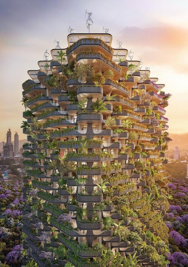 Vincent Callebaut Architectures diseña The Rainbow Tree, torre residencial Passivhaus en Filipinas 