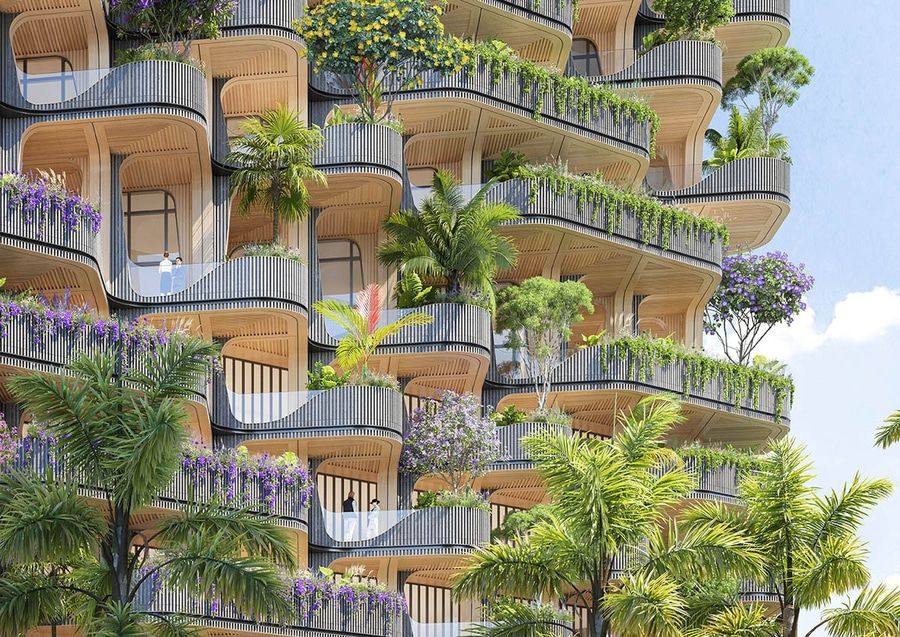 Vincent Callebaut Architectures diseña The Rainbow Tree, torre residencial Passivhaus en Filipinas