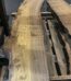 Tablón sin cantear de olmo - tapa de mesa encimera de madera - tronco de olmo - rodaja de madera - madera con corteza 299