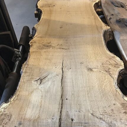 Tablón sin cantear de olmo - tapa de mesa encimera de madera - tronco de olmo - rodaja de madera - madera con corteza 348