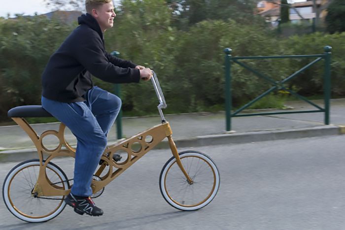 Bicicleta de madera Hoopy - Woodenwidget