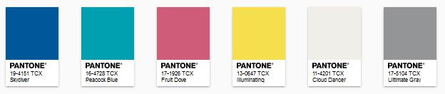 PANTONE - color of the year 2021 - Paleta Aviary