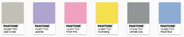 PANTONE - color of the year 2021 - Paleta Enlightenment