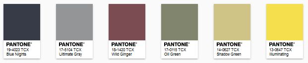 PANTONE - color of the year 2021 - Paleta Sun and Shadow