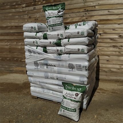 Pellets de roble PREMIUM palet 77 sacos de 15 kg