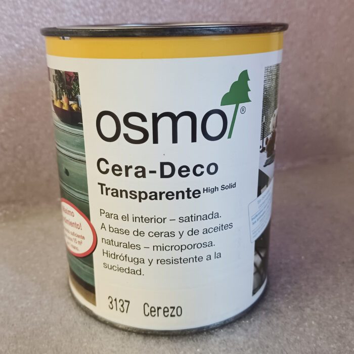 Cera deco Osmo transparente 750ml color cerezo