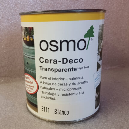 Cera deco Osmo transparente 750ml color blanco