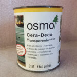 Cera deco Osmo transparente 750ml color gris azulado