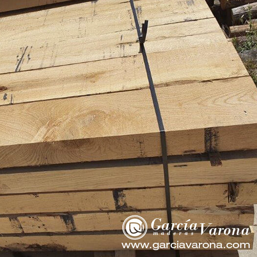 Traviesa de madera de roble macizo ecológica