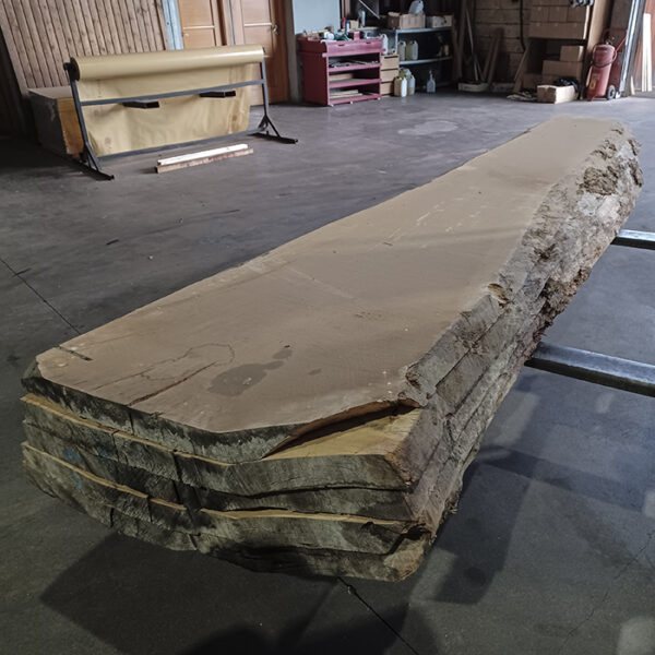 Tablón de madera de roble sin cantear García Varona