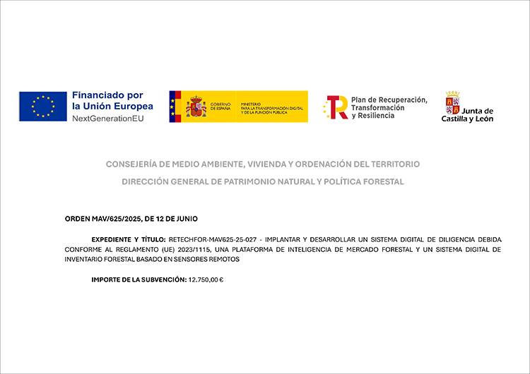 Subvencion Consejeria de Medio Ambiente, Vivienda y Ordenacion del Territorio Junta Castilla y Leon