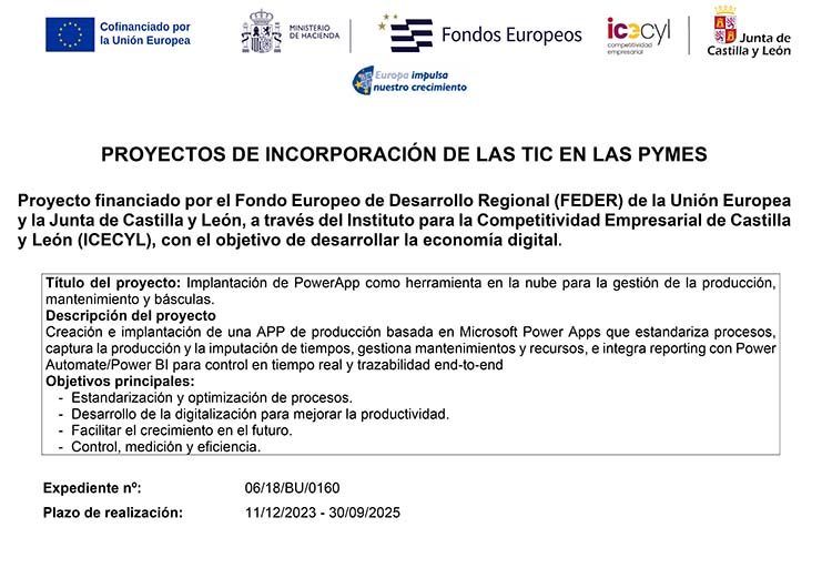 Subvencion FEDER- ICECYL - linea 06